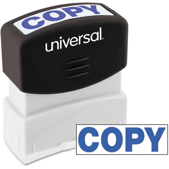 Universal Message Stamp, COPY, Pre-Inked One-Color, Blue, 2-Pack