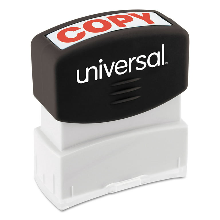 Universal Message Stamp Copy Pre Inked One Color Red