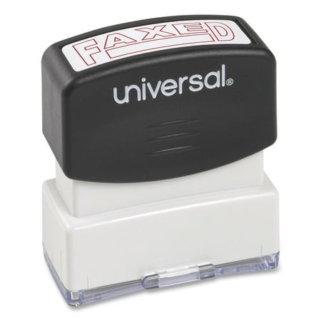 Universal Message Stamp, FAXED, Pre-Inked One-Color, Red -UNV10054