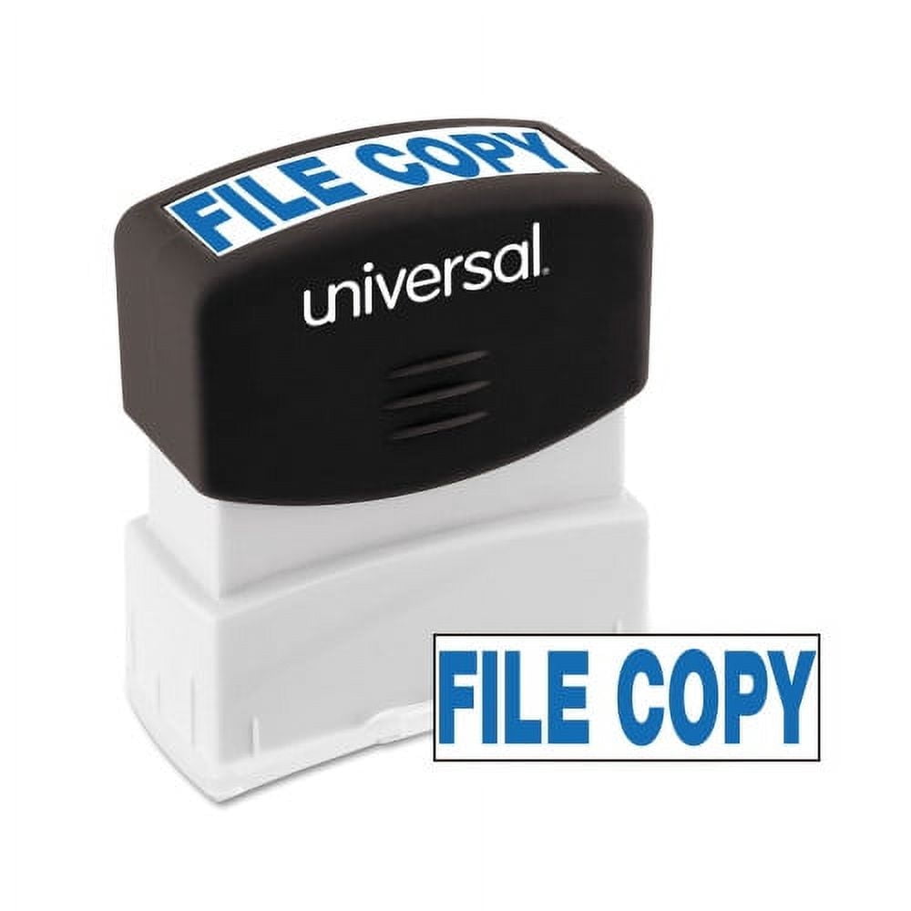 Universal Message Stamp, FILE COPY, Pre-Inked One-Color, Blue (10104 ...