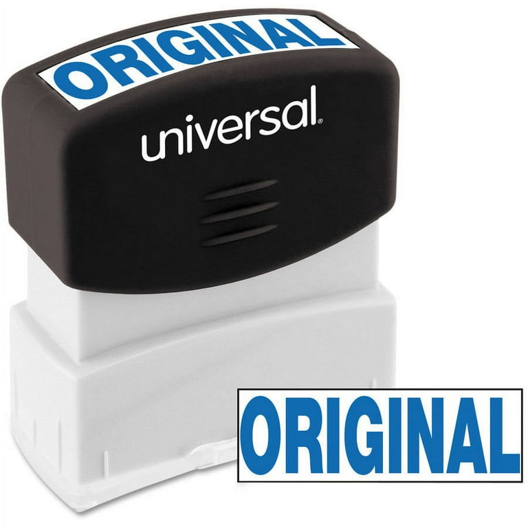 Message Stamp, ORIGINAL, Pre-Inked One-Color, Blue Message Stamp, ORIGINAL, Pre-Inked One-Color, Blue