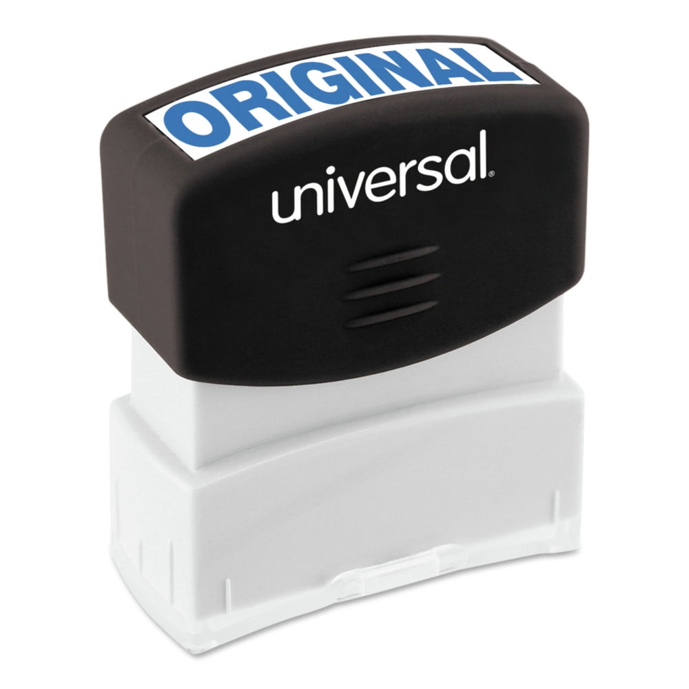 Message Stamp, ORIGINAL, Pre-Inked One-Color, Blue Message Stamp, ORIGINAL, Pre-Inked One-Color, Blue