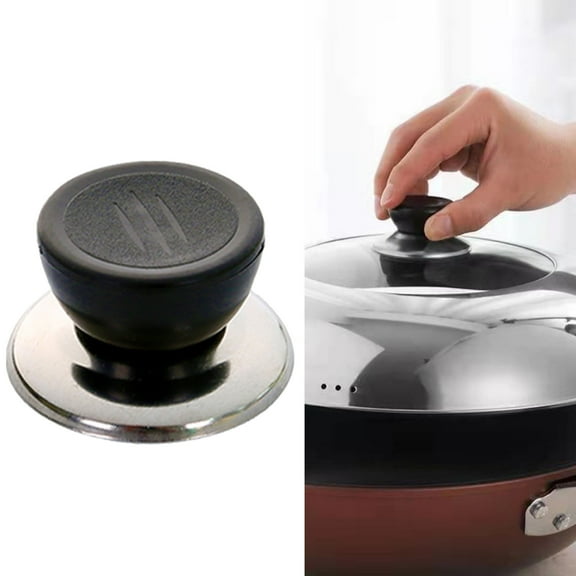 Universal Metal Pot Lid Knob Replacement Heat Dishwasher Handle for Slow Cookers Skillets Kitchen Cookware
