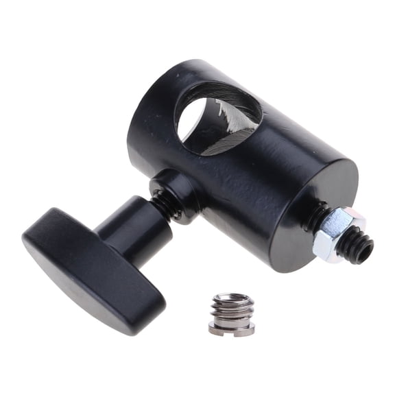 Universal Metal Speedlite Thread Adapter Light Stand Bracket 3/8" 1/4" Screw Mount Swivel Adapter for LED Light Monitor