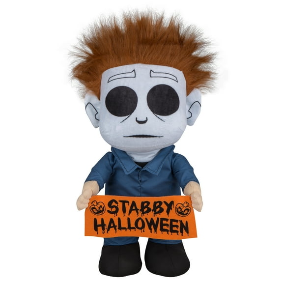Universal Michael Myers in Blue Halloween Door Greeter Decoration, 18.5 in