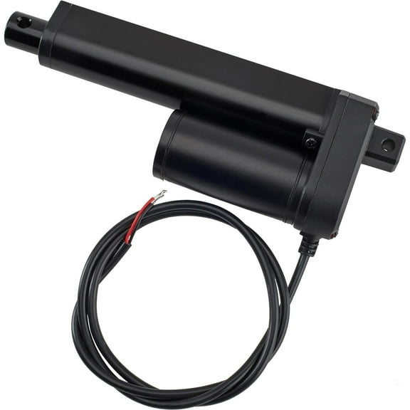 Universal Micro Sprint Gear-Driven Linear Actuator, 4 Inch, Black