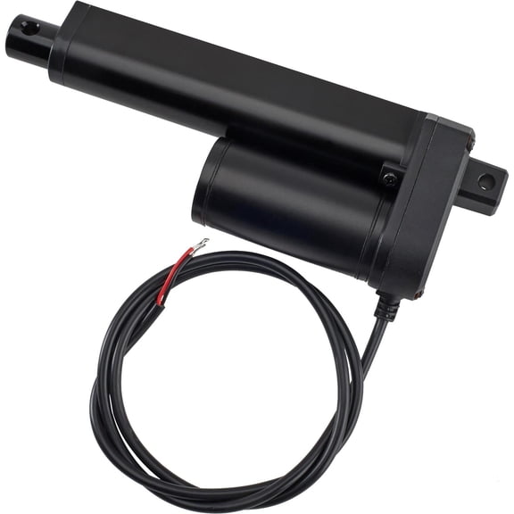 Universal Micro Sprint Gear-Driven Linear Actuator, 8 Inch, Black