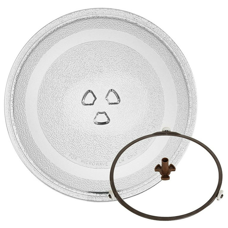 Universal Microwave Glass Plate Durable Microwave Glass Turntable Plate Round Microwave Plate Cover Replacement 24.5cm