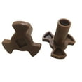 thumbnail image 1 of Universal Microwave Oven Turntable Coupler Y-Shaped Shaft Holder Glass Tray Guide Support Replacement Part For Microwave Turntable Roller Support, 1Pc, Heavy Duty Plastic Coupler(Brown1,2x2x0.94"), 1 of 6