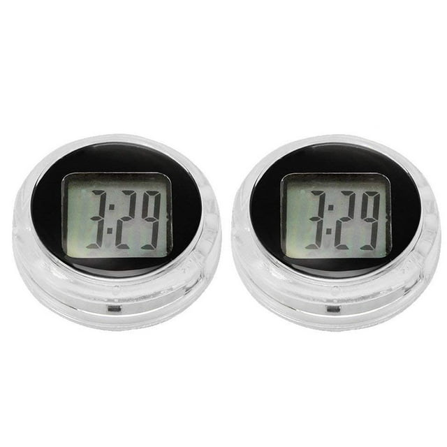 Universal Mini Motorcycle Digital Clock Watch Waterproof StickOn