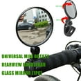 thumbnail image 1 of Universal Mini Rotaty Bicycle Rearview Mirror | 360° Adjustable Handlebar Glass | Fast Belt Mount - Fits 25mm-35mm Bars | Compact 75mm Mirror for Cycling Safety & Rear Observation | 1 Piece, 1 of 9