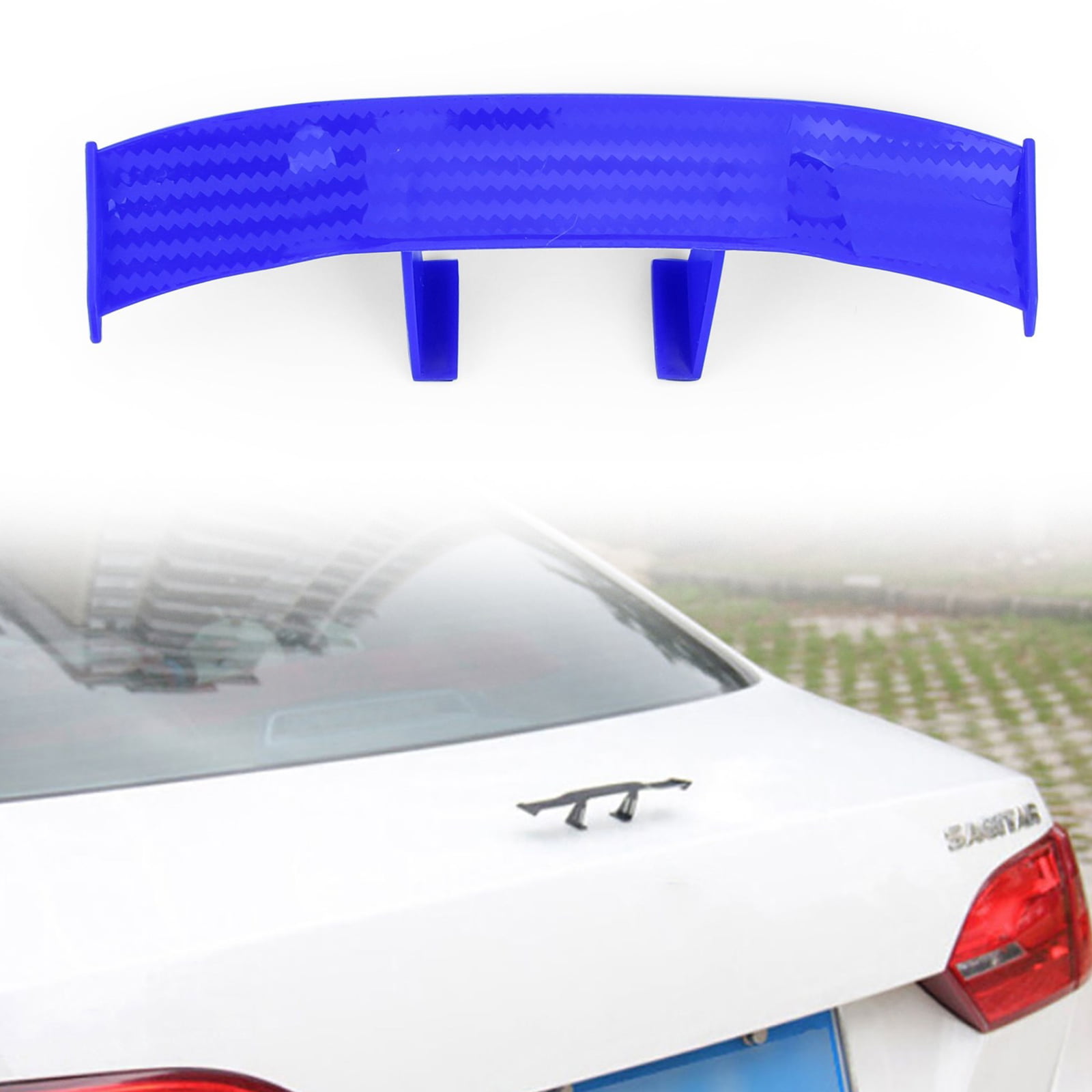 Universal Mini Spoiler Car Auto Tail Decoration Spoiler Wing Blue