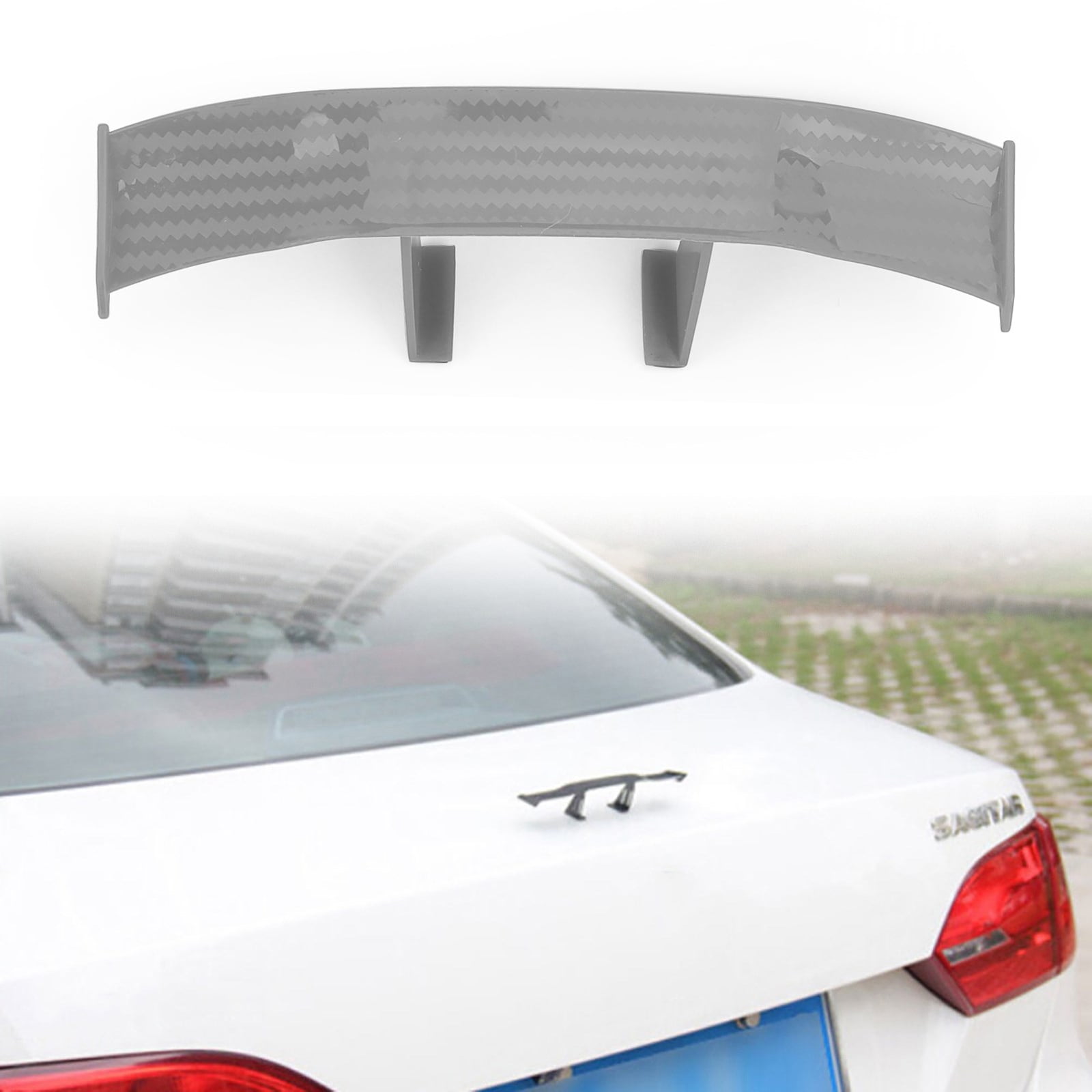  idain Universal Car Mini Spoiler Wing Small Model Carbon Fiber  Auto Car Tail Decoration Spoiler Wing : Automotive