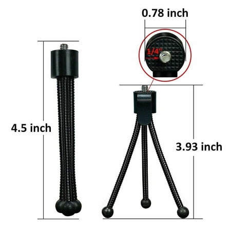 Universal Mini Tripod Flexible Portable Metal Stand For Camera Webcam Smartphone
