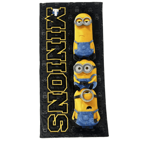 Minions Stacked Beach Towel