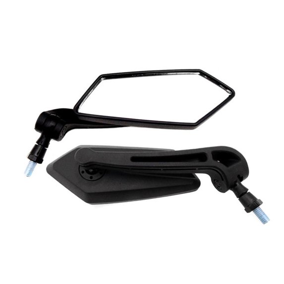 Universal Mirror Set, 8mm RH/RH Thread - BLACK (Foldable) - Walmart.com