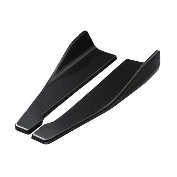 Universal Modified Rear Lip Side Skirt Bumper Spoiler Splitters - Polyurethane ABS Construction