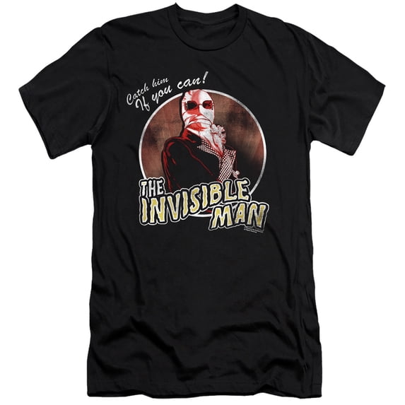 Universal Monsters Catch Him If You Can Premium S/S Adult 30/1 T-Shirt Black