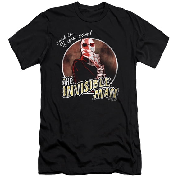 Universal Monsters Catch Him If You Can S/S Adult 30/1 T-Shirt Black