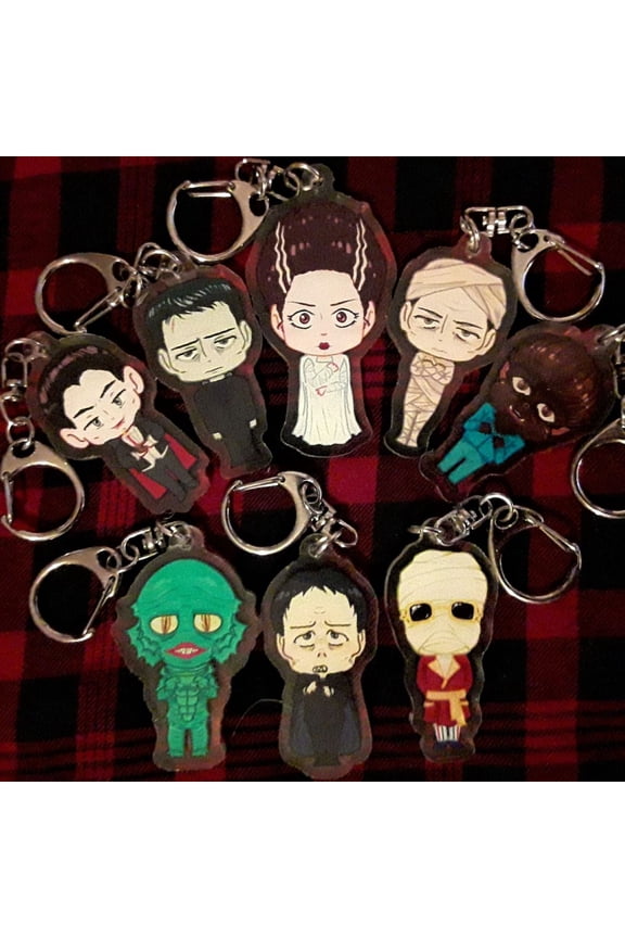 Universal Monsters Double-Sided Keychain (1 keychain)