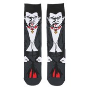 Universal Monsters Dracula Mens Black Animigos Crew Socks