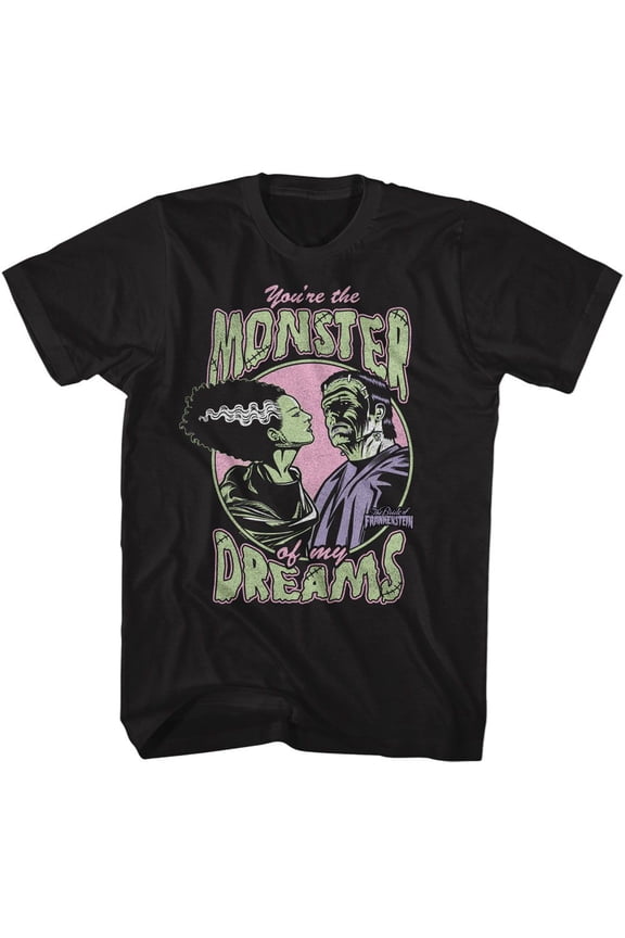 Universal Monsters Dream Monster Black Adult T-Shirt
