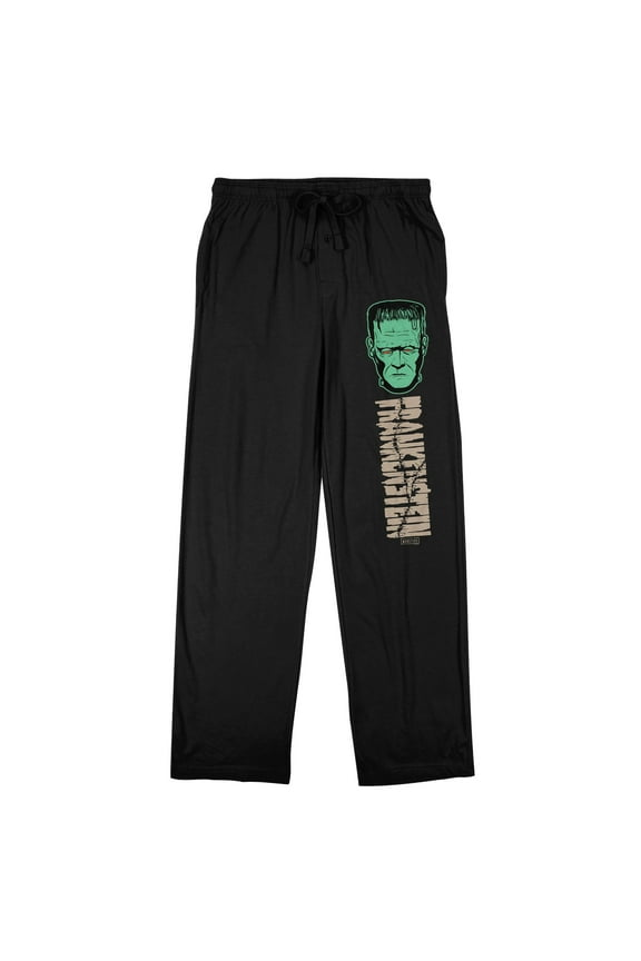 Universal Monsters Frankenstein Men's Black Sleep Pants-Large