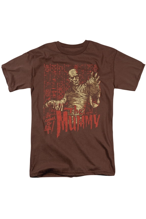 Universal Monsters It Comes To Life S/S Adult 18/1 T-Shirt Coffee