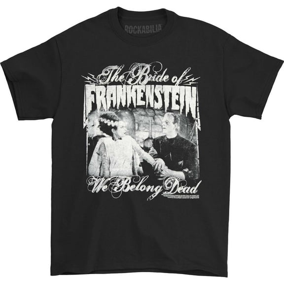 Universal Monsters Men's We Belong Dead T-shirt Large Black