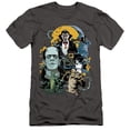 thumbnail image 1 of Universal Monsters Monster Mash S/S Adult 30/1 T-Shirt Charcoal, 1 of 1