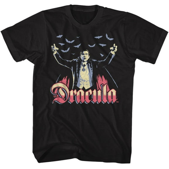 Universal Monsters Multitone Dracula Black Adult T-Shirt