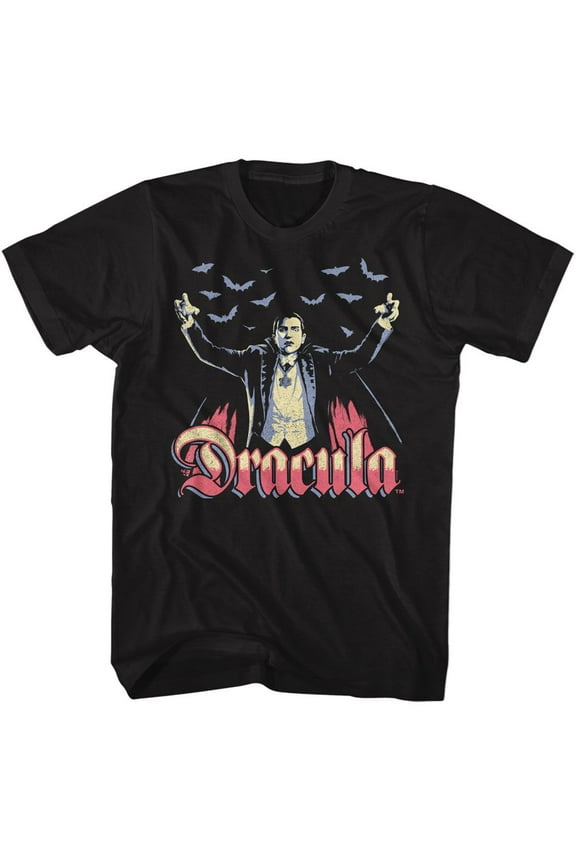 Universal Monsters Multitone Dracula Black Adult T-Shirt