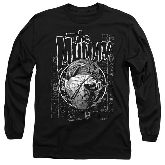 Universal Monsters Rise Long Sleeve Adult 18/1 T-Shirt Black