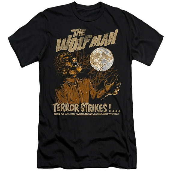 Universal Monsters - Terror Strikes - Premium Slim Fit Short Sleeve Shirt - Medium