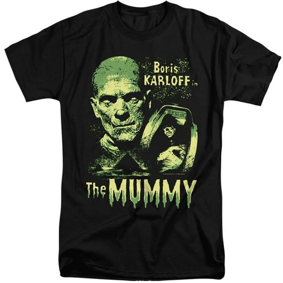 Universal Monsters The Mummy S/S Adult Tall 18/1 T-Shirt Black