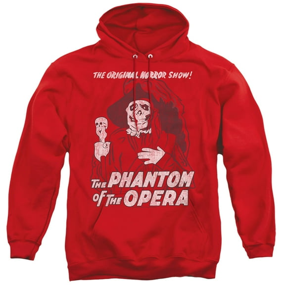 Universal Monsters The Phantom Adult Pullover Hoodie Sweatshirt Red