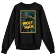 thumbnail image 1 of Universal Monsters The Wolf Man, A Night to Dismember! Men's Black Crew Neck Sweatshirt-XXL, 1 of 2