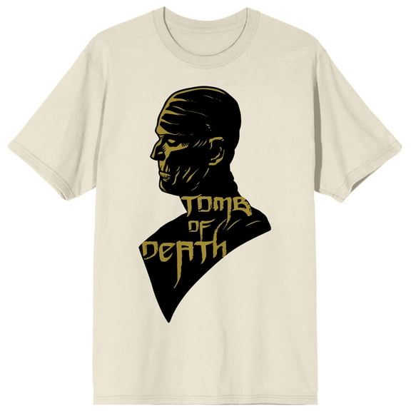 Universal Monsters Tomb Of Death Crew Neck Short Sleeve Natural Men's T-shirt-Small