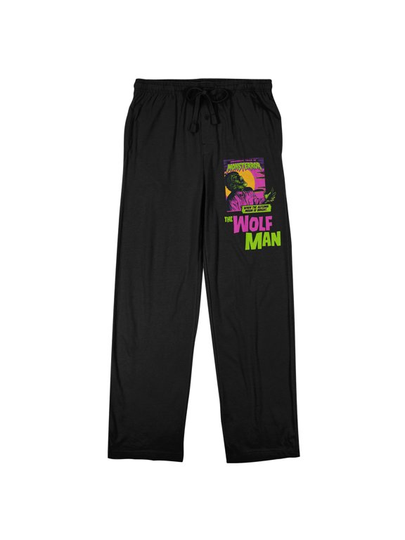 Universal Monsters Wolf Man Women's Black Sleep Pajama Pants-XS