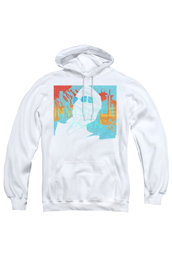 Universal Monsters Wrapped Up Adult Pullover Hoodie Sweatshirt White