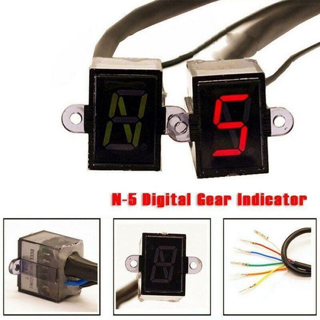 Universal Motor Digital Gear Indicator for Motorcycle Bike Display