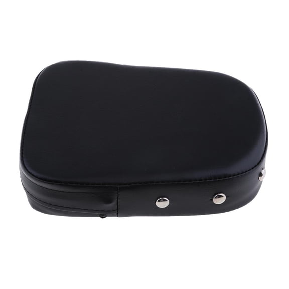 Universal Motorbike Sissy Bar Backrest Cushion Pad Rear Passenger Seat Cover For Touring Crusier 250