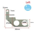thumbnail image 1 of Universal Motorcycle 16mm Stainless Steel Bracket for Waterproof Button Switch, 1 of 2