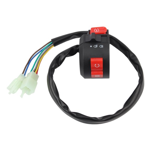 Universal Motorcycle 22mm Handlebar 3 Function Kill Start Light Button Switch Assembly For 50cc 70cc 90cc 110cc 125cc ATV Quad