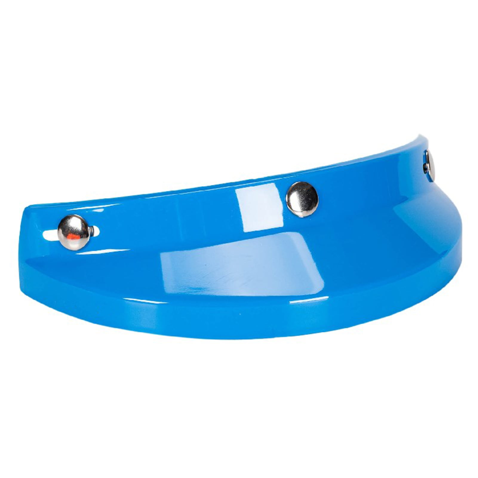 Universal Motorcycle 3 Snap-Button Visor Flip Up Down Open Face Helmet ...