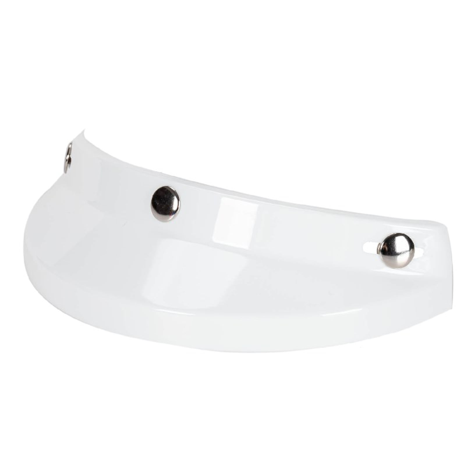Universal Motorcycle 3 Snap-Button Visor Flip Up Down Open Face Helmet ...