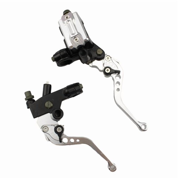 Universal Motorcycle 7/8"(22 mm) CNC Front Brake Clutch Master Cylinder Lever Set Reservoir