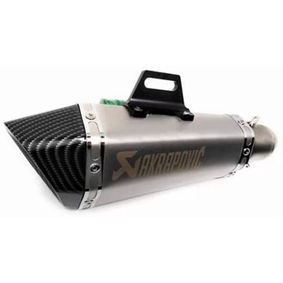 Universal Motorcycle AKRAPOVIC Muffler Exhaust Pipe Black Akrapovic FULL CARBON