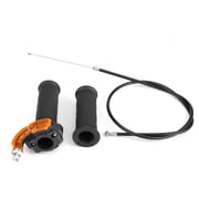 Universal Motorcycle Accelerator Twist Throttle Grip Kit with Cable Replacement Pair for Mini Motors Pocket Dirt Bike 22mm Handlebar 0.86 inside / 2.18 cm