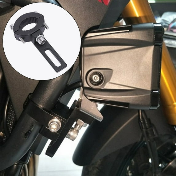 Universal Motorcycle Accessories Adjustable Headlight Mount Bracket Fork Clamp Aluminum Alloy Non-Destructive Installation for Fog Lights